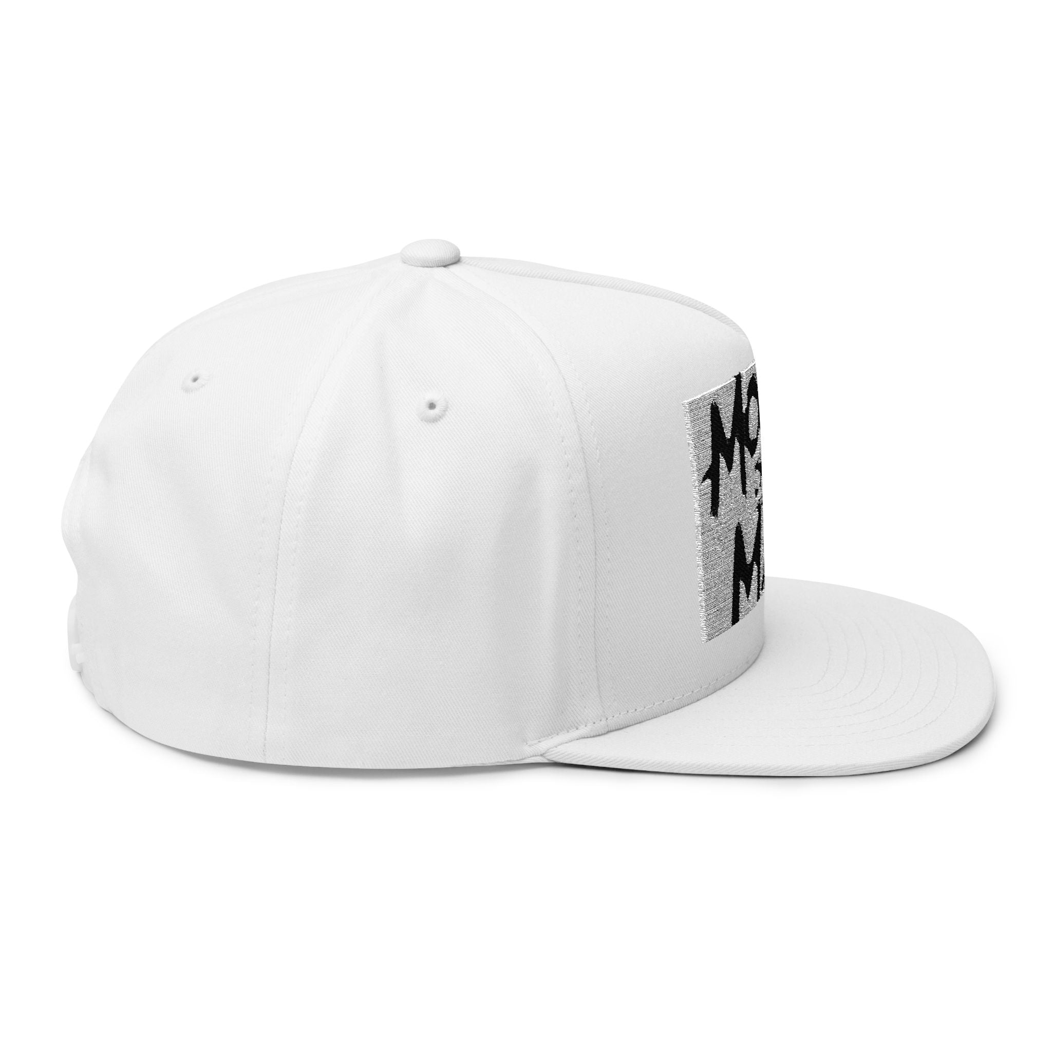 Money On My Mind Flat Bill Cap — Embroidered Snapback Hat