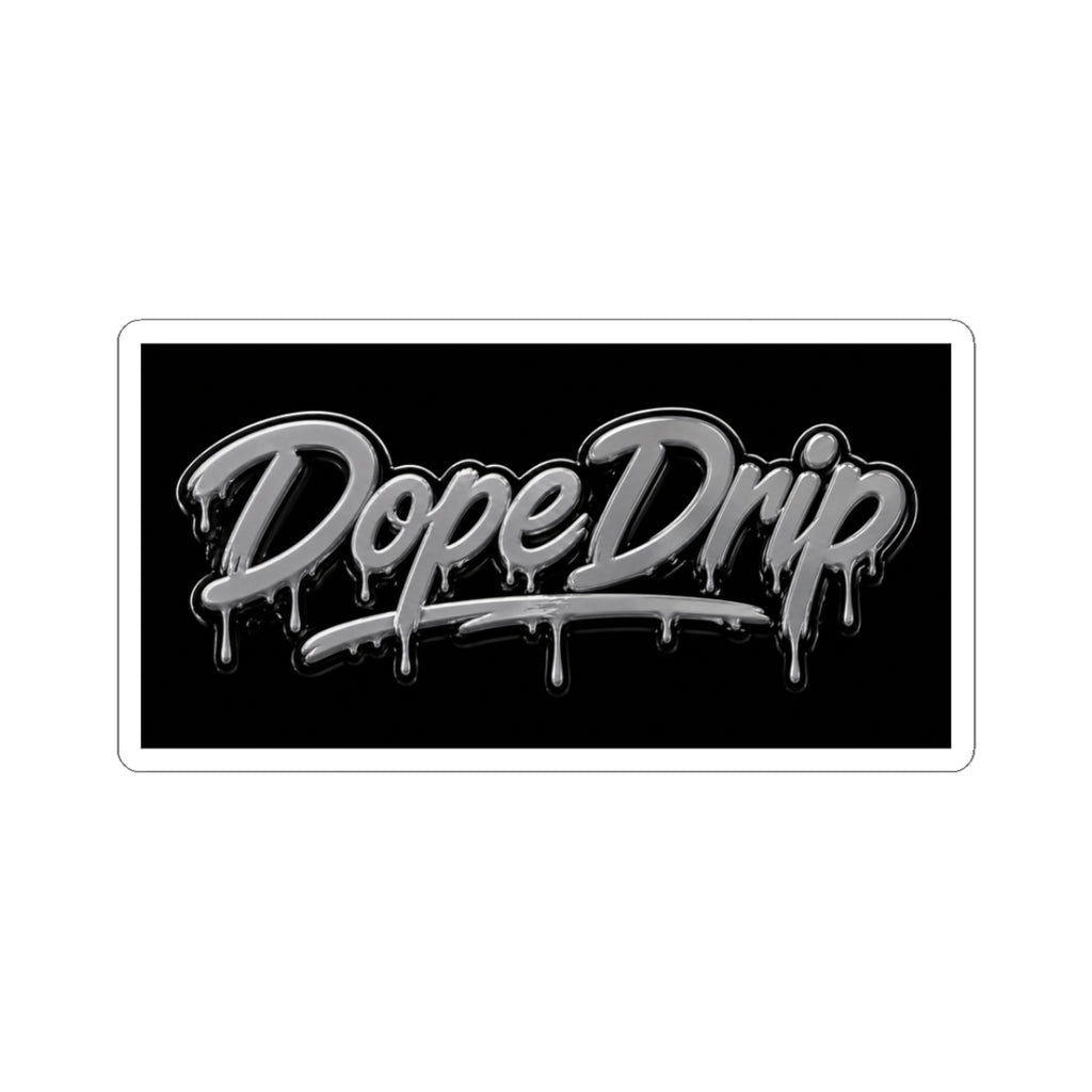 DopeDrip Dripping Logo Sticker — Glossy Streetwear Vinyl Sticker