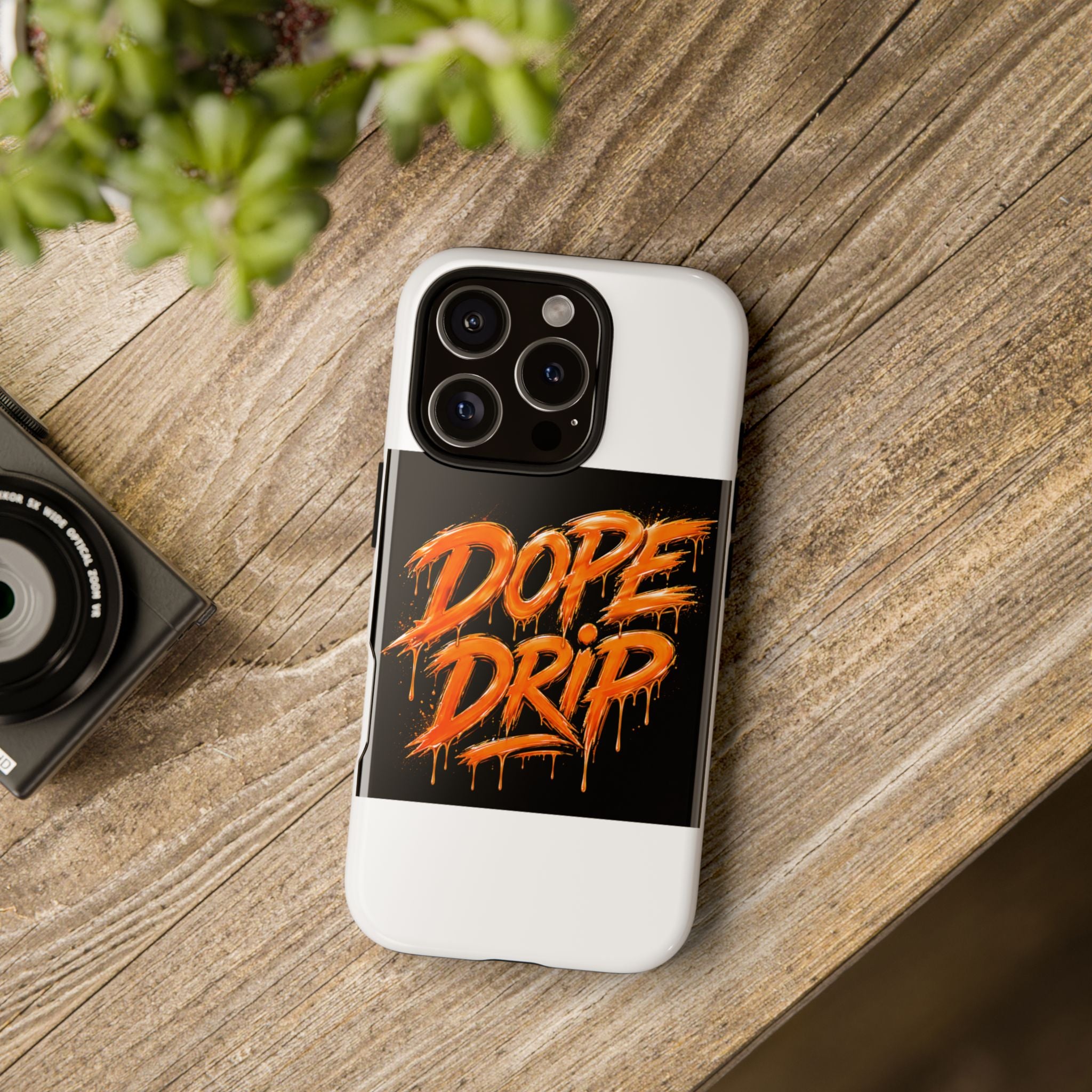 iPhone Tough Case — "Dope Drip" Orange Graffiti Phone Case