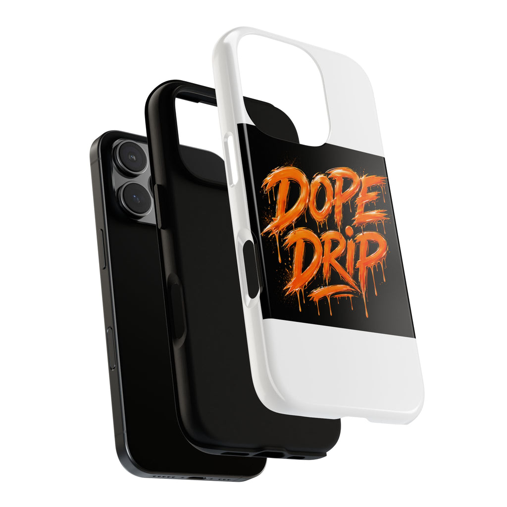 iPhone Tough Case — "Dope Drip" Orange Graffiti Phone Case