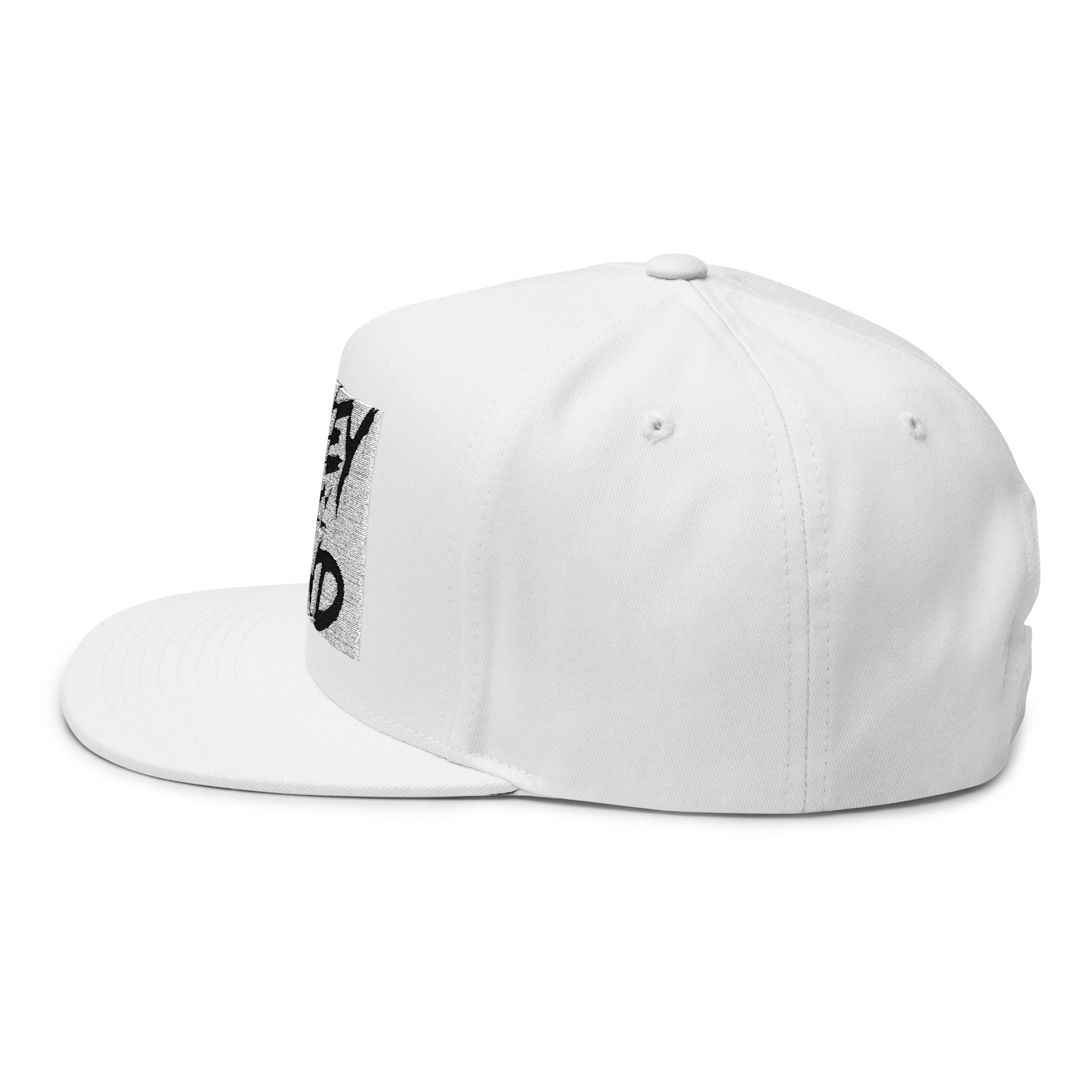 Money On My Mind Flat Bill Cap — Embroidered Snapback Hat