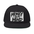 Money On My Mind Flat Bill Cap — Embroidered Snapback Hat
